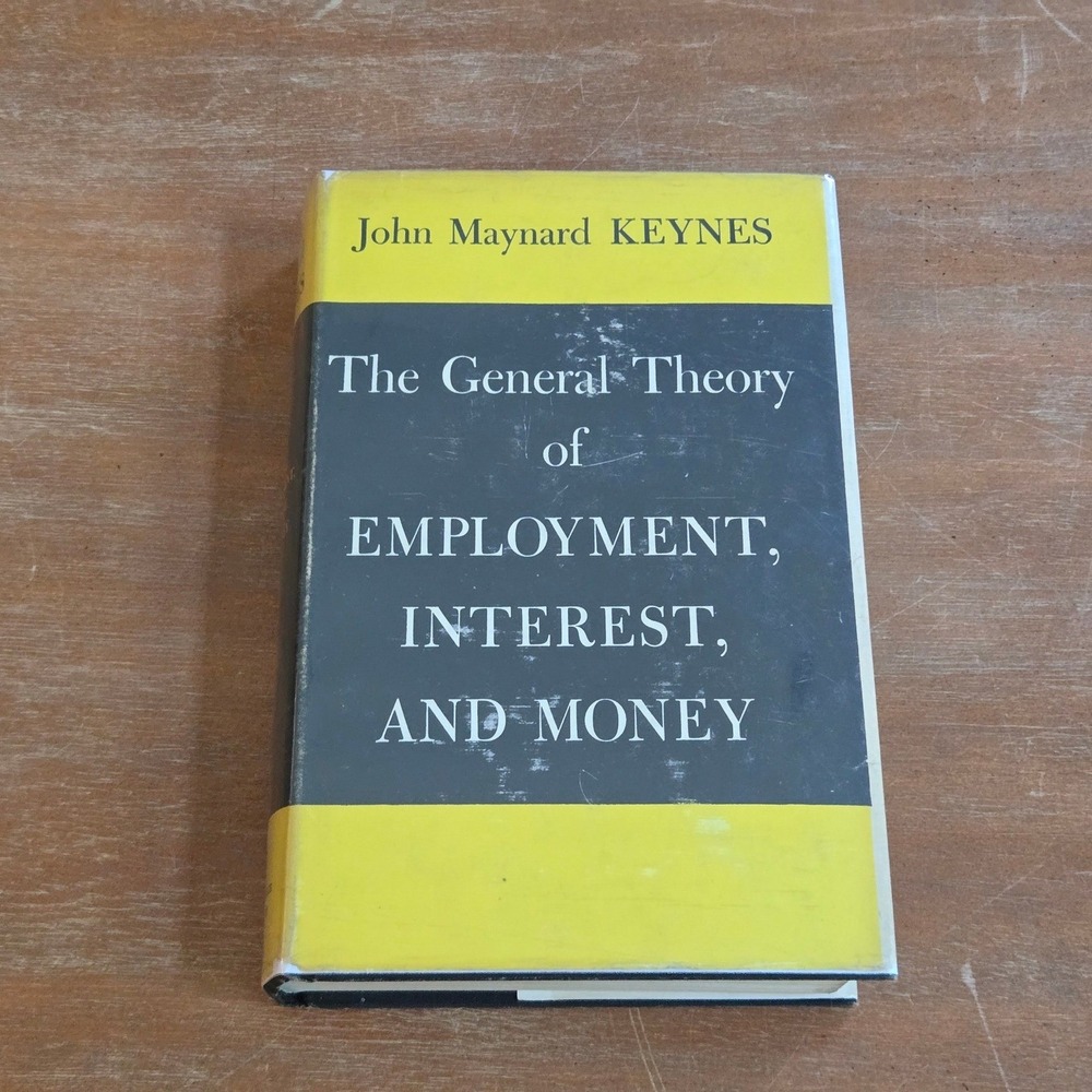 Harcourt Brace General Theory Employment Interest Money Keynes Hardcover Good DJ